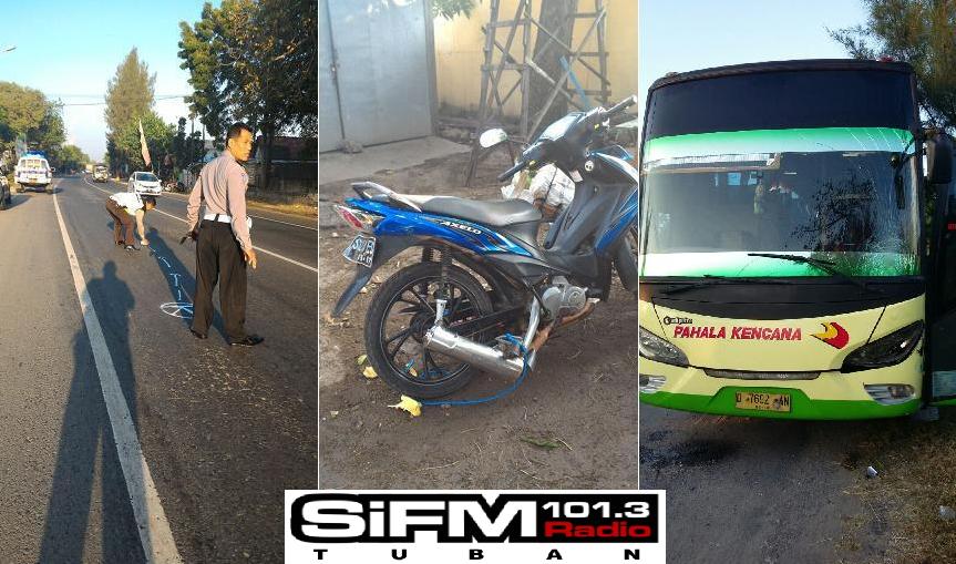 Belok Mendadak, Sepeda Motor Ditabrak Pahala Kencana