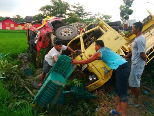 Tabrakan Karambol di Pantura Tuban, Satu Orang Tewas