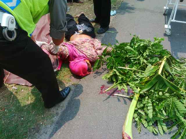 Korban Tabrak Lari, Seorang Ibu Tewas Ditempat